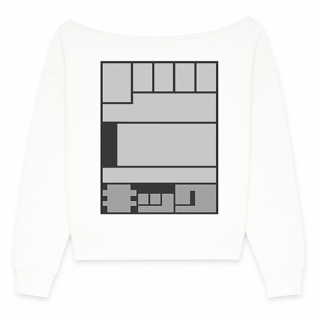 PUNCH KICK OFF-SHOULDER PULLOVER SWEATSHIRT